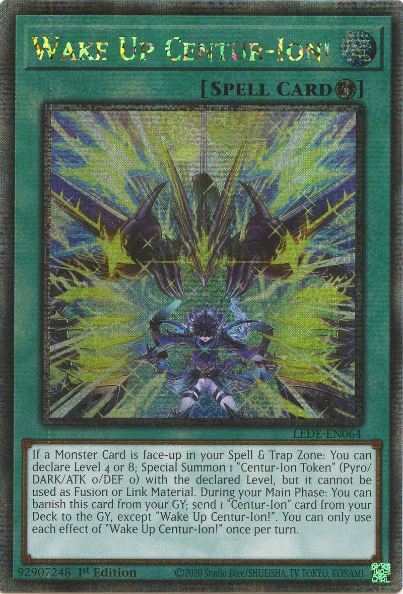 ¡Despierta Centur-ión! (Quarter Century Secret Rare) [LEDE-EN064] Quarter Century Secret Rare