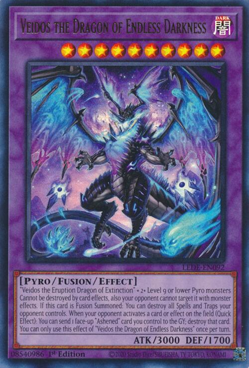 Veidos el Dragón de la Oscuridad Infinita [LEDE-EN092] Ultra Rara