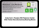 Image for Code Card - Paradox Rift Pokemon Center Elite Trainer Box (Exclusive) [Roaring Moon] - Pokemon