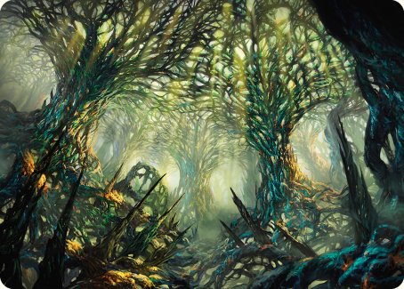 Labyrinthe du chasseur - Carte artistique [Phyrexia : Tout deviendra un - Série artistique]