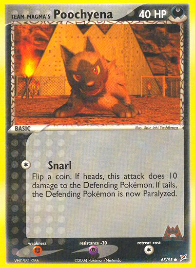Poochyena du Team Magma (65/95) [EX: Team Magma vs Team Aqua]