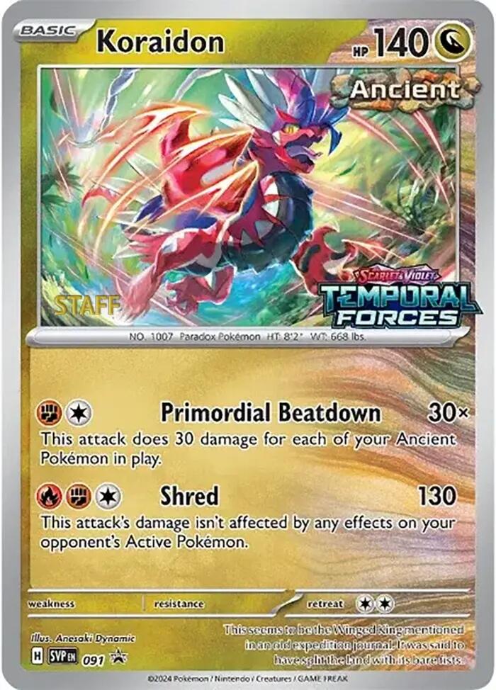 Koraidon (091) (Sellado) (Personal) [Escarlata y Púrpura: Black Star Promos]