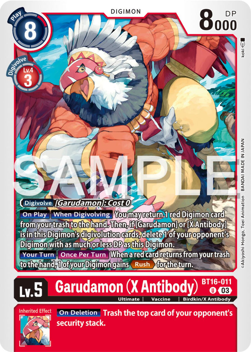 Garudamon (X Antibody) [BT16-011] [Observador Principiante]
