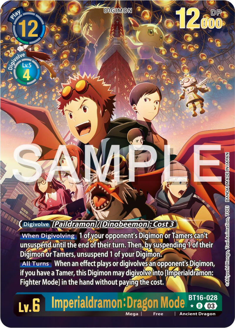 Imperialdramon: Modo Dragón [BT16-028] (Arte Alternativo) [Observador del Comienzo]