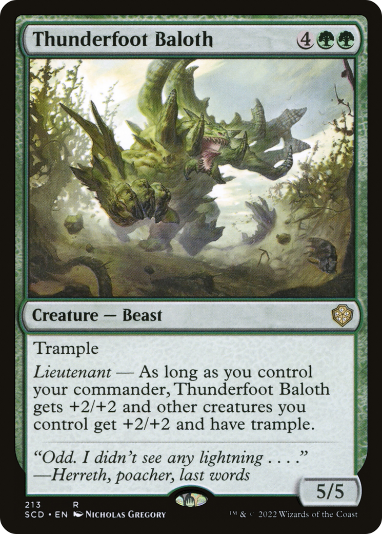 Baloth pied-tonnerre [Decks de Commandant pour débutants]