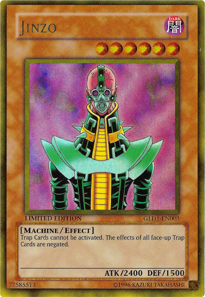 Jinzo [GLD1-FR003] Gold Rare