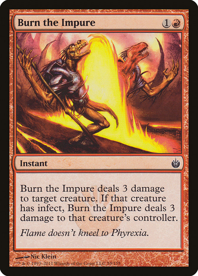 Brûlure impie [Mirrodin assiégé]