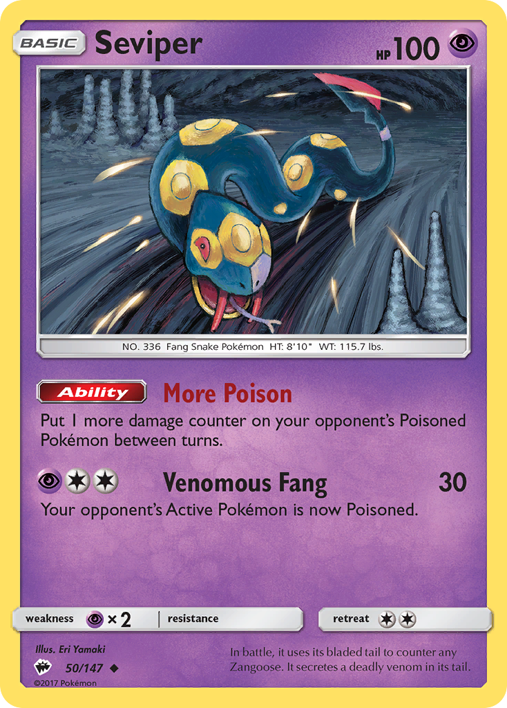 Seviper (50/147) [Soleil et Lune : Gardiens de l'Ombre]