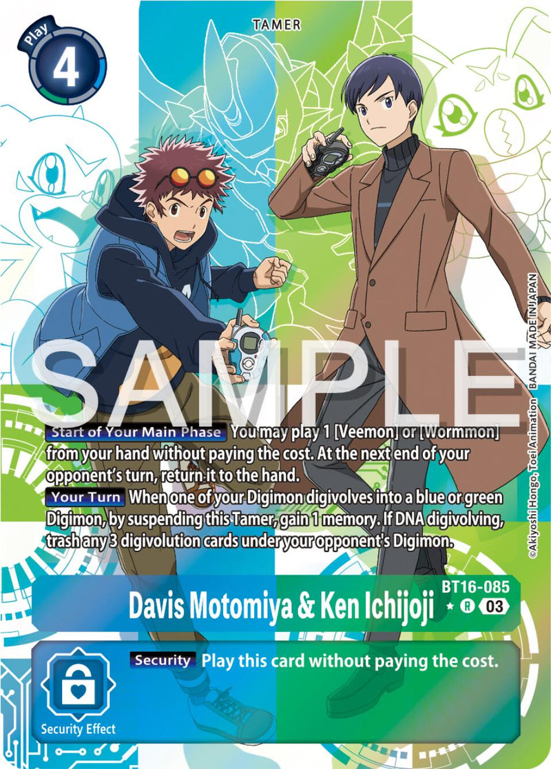Davis Motomiya & Ken Ichijoji [BT16-085] (Arte Alternativo) [Observador del Inicio]