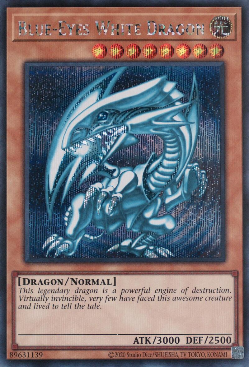 Dragón Blanco de Ojos Azules (Rara Secreta) Rara Secreta