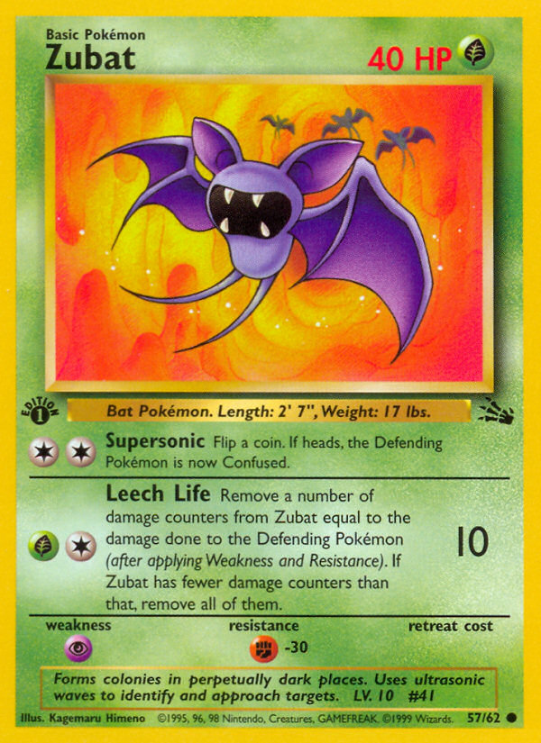 Zubat (57/62) [Fossil 1ère édition]