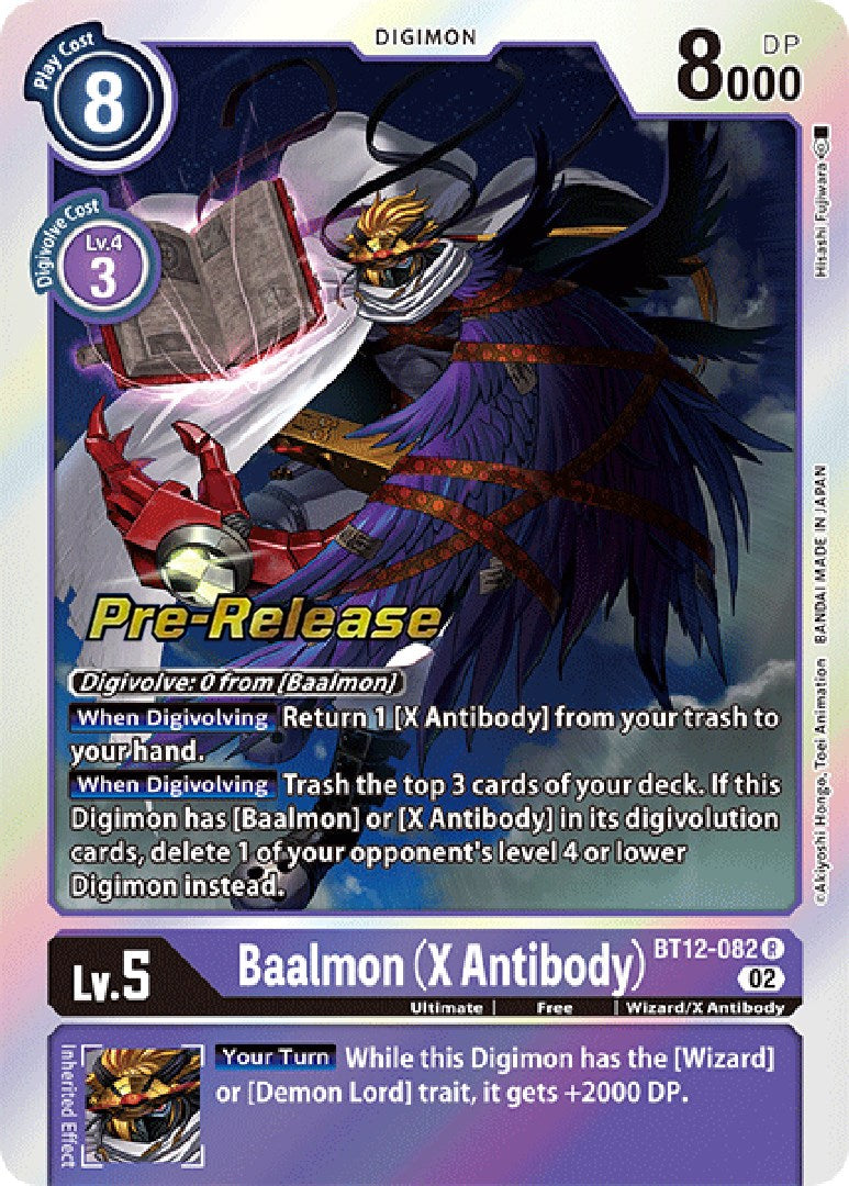 Baalmon (X Antibody) [BT12-082] [Cartas de prelanzamiento de Across Time]