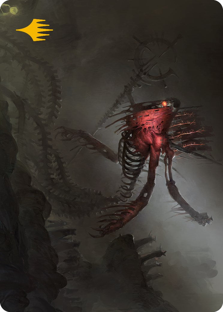 Drivnod, Dominus du carnage - Carte illustrée (Signature estampée or) [Phyrexia: Tout deviendra un - Série d'illustrations]