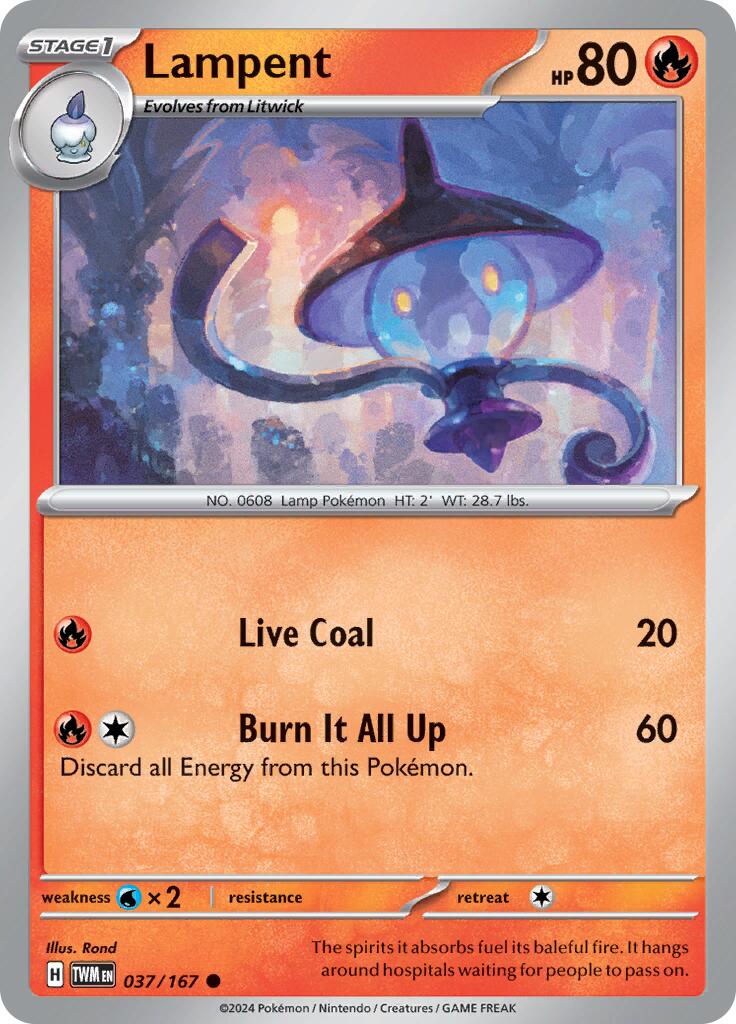 Lampent (037/167) [Escarlata y Púrpura: Mascarada Crepuscular]