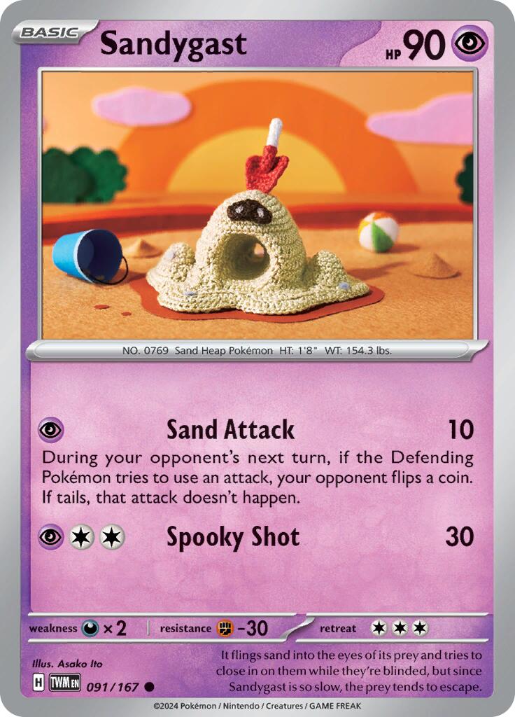 Sandygast (091/167) [Escarlata y Púrpura: Mascarada Crepuscular]