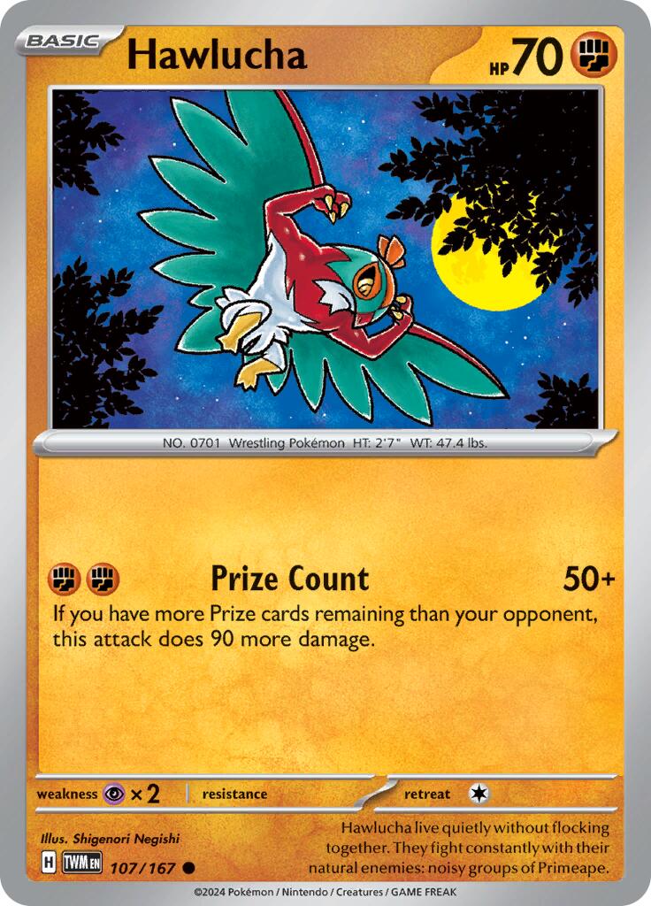 Hawlucha (107/167) [Escarlata y Púrpura: Máscaras Crepusculares]