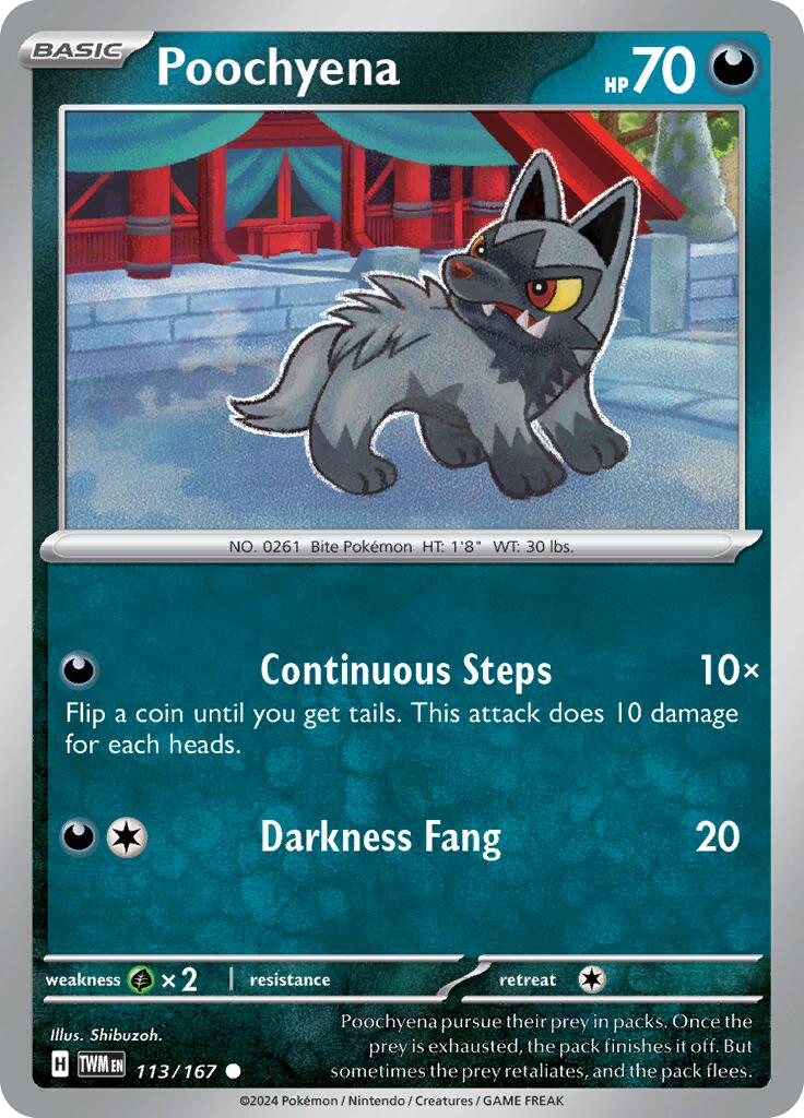 Poochyena (113/167) [Escarlata y Púrpura: Máscara Crepúsculo]