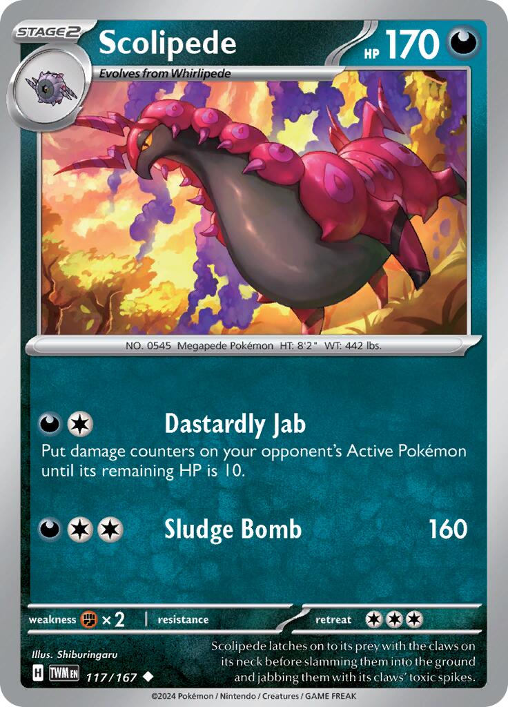 Scolipede (117/167) [Escarlata y Púrpura: Mascarada Crepuscular]
