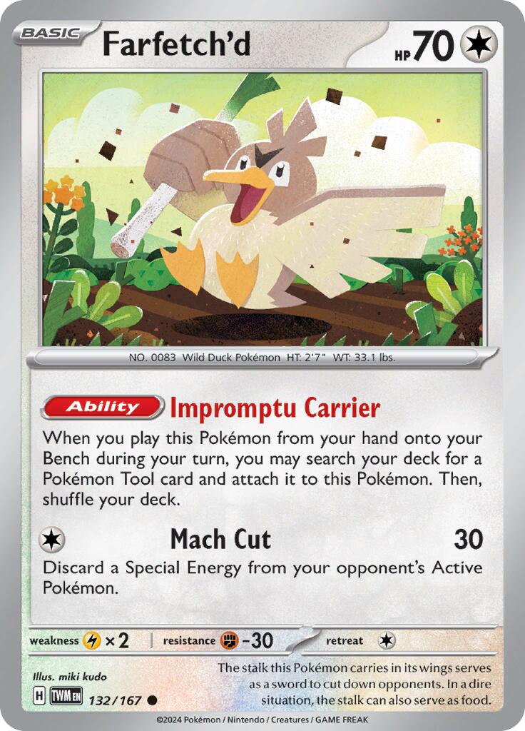 Farfetch'd (132/167) [Escarlata y Púrpura: Mascarada Crepúscular]