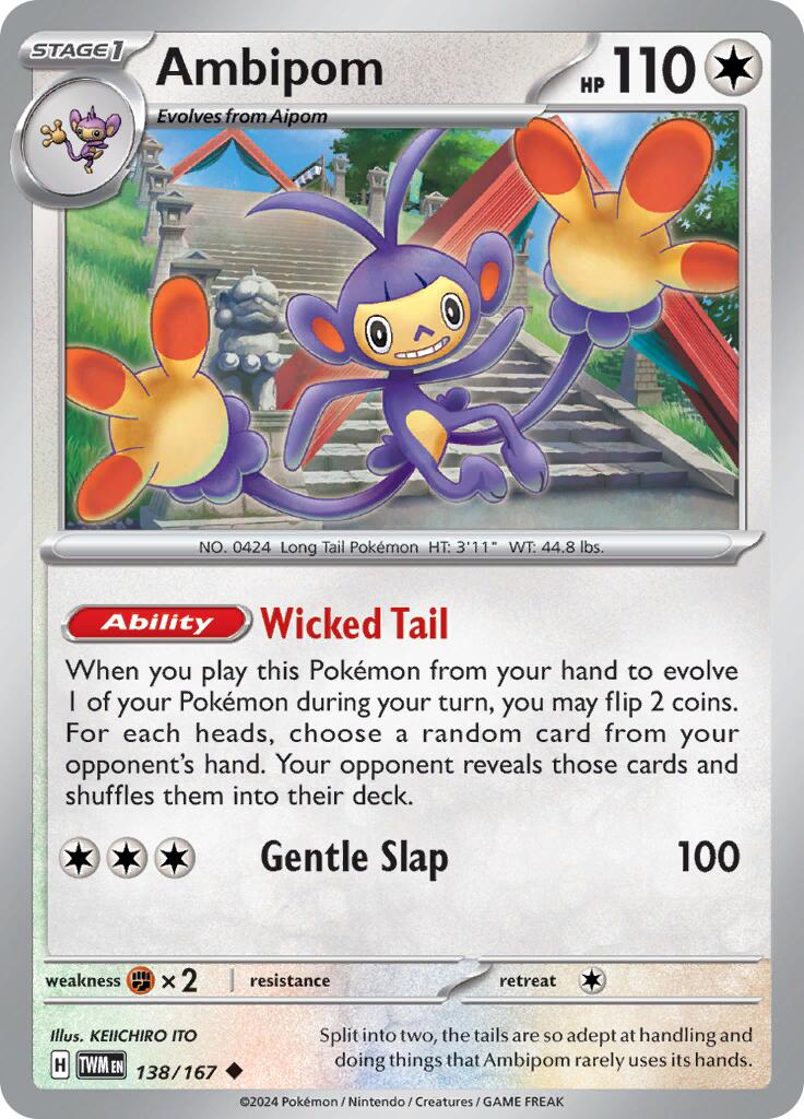 Ambipom (138/167) [Escarlata y Púrpura: Máscara Crepuscular]