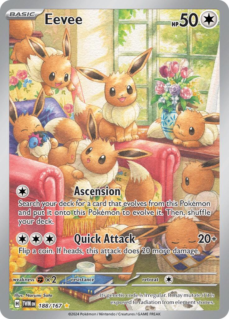 Eevee (188/167) [Escarlata y Púrpura: Mascarada Crepuscular]