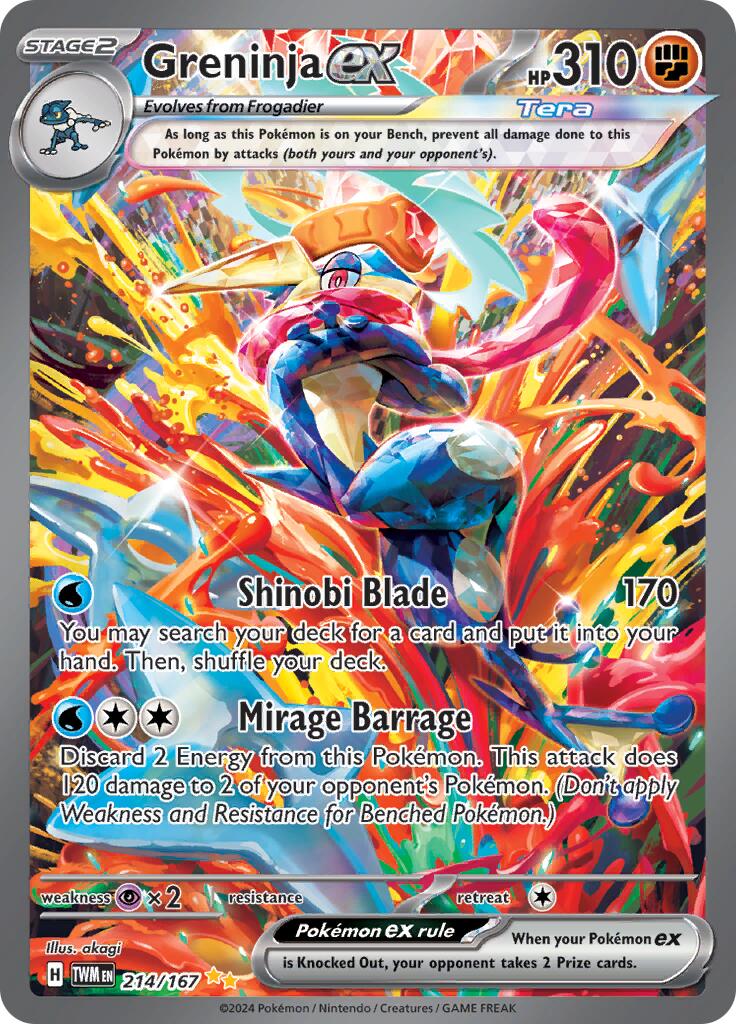 Greninja ex (214/167) [Escarlata y Púrpura: Máscara Crepuscular]