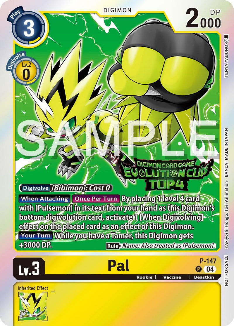 Pal [P-147] (Top 4 de la Evolution Cup de 2024) [Cartas Promocionales]
