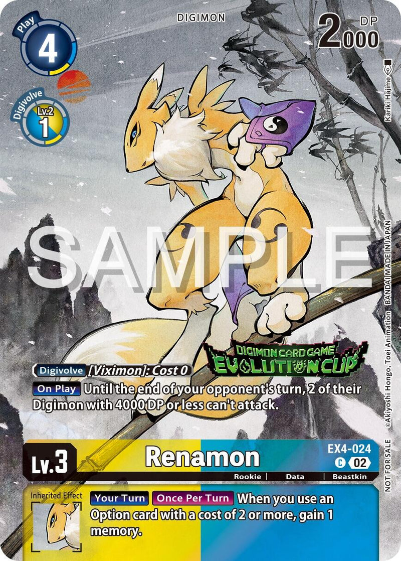 Renamon [EX4-024] (Copa Evolución 2024) [Promociones de refuerzo de seres alternativos]