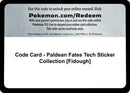 Image for Code Card - Paldean Fates Tech Sticker Collection [Fidough] - Pokemon