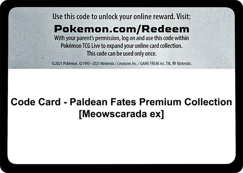 Image for Code Card - Paldean Fates Premium Collection [Meowscarada ex] - Pokemon