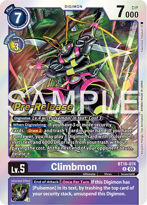 Climbmon [BT16-074] [Cartas promocionales de prelanzamiento de Beginning Observer]