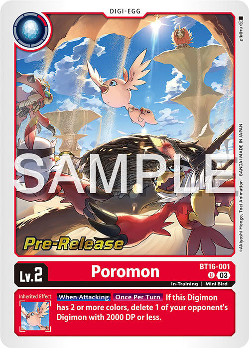 Poromon [BT16-001] [Beginning Observer Prerelease Promos]