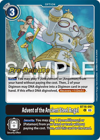 Avènement de l'ange d'acier antique [BT16-097] [Promos avant-première Observateur des débuts]