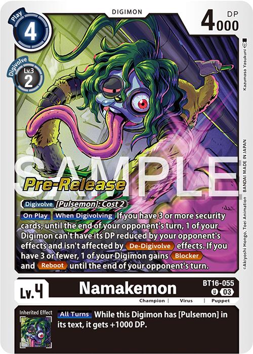 Namakemon [BT16-055] [Promociones de Prelanzamiento de Observador Inicial]
