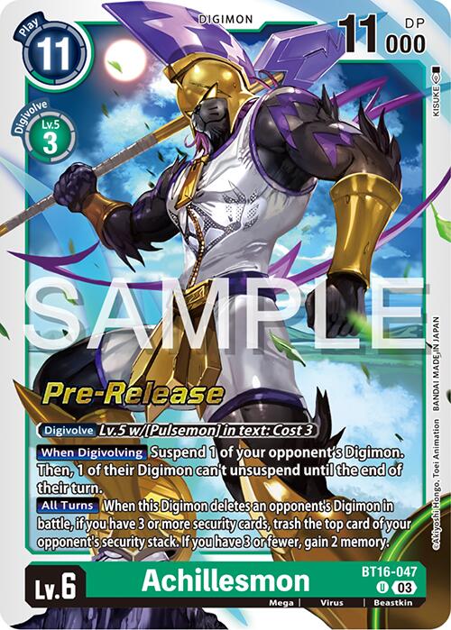 Achillesmon [BT16-047] [Promos de Prelanzamiento de Beginning Observer]