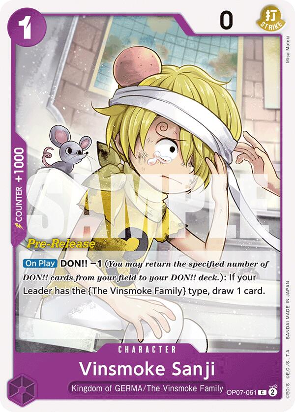 Vinsmoke Sanji [Cartes pré-sortie 500 ans dans le futur]