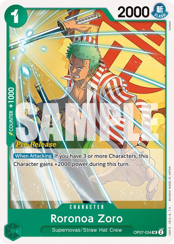 Roronoa Zoro [Cartes pré-publication 500 ans dans le futur]