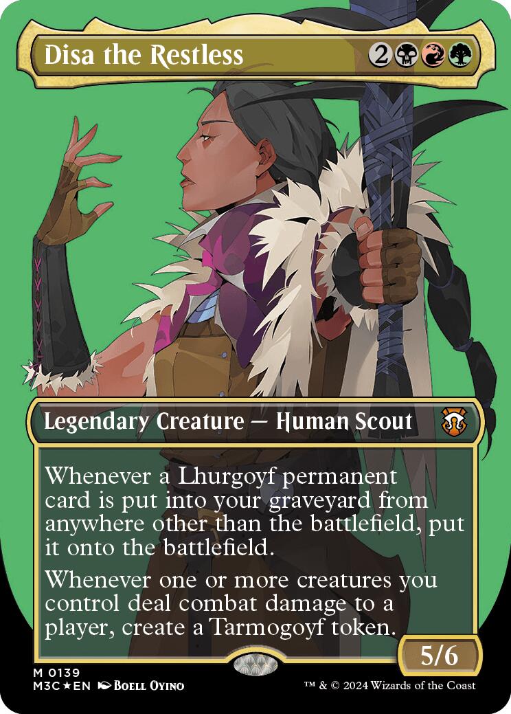Disa l'Agitée (Sans bordure) (Feuille métallique ondulée) [Modern Horizons 3 Commander]