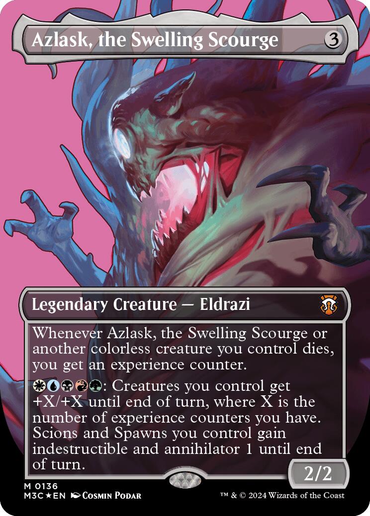Azlask, le fléau croissant (Sans bordure) (Feuilleté ondulé) [Commander Horizons du Modern 3]