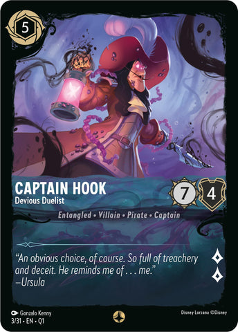 Capitán Garfio - Duelista Astuto (3/31) [Aventura del Iluminador: Problemas Profundos]
