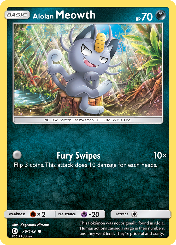 Miaouss d'Alola (78/149) [Soleil et Lune : Set de Base]