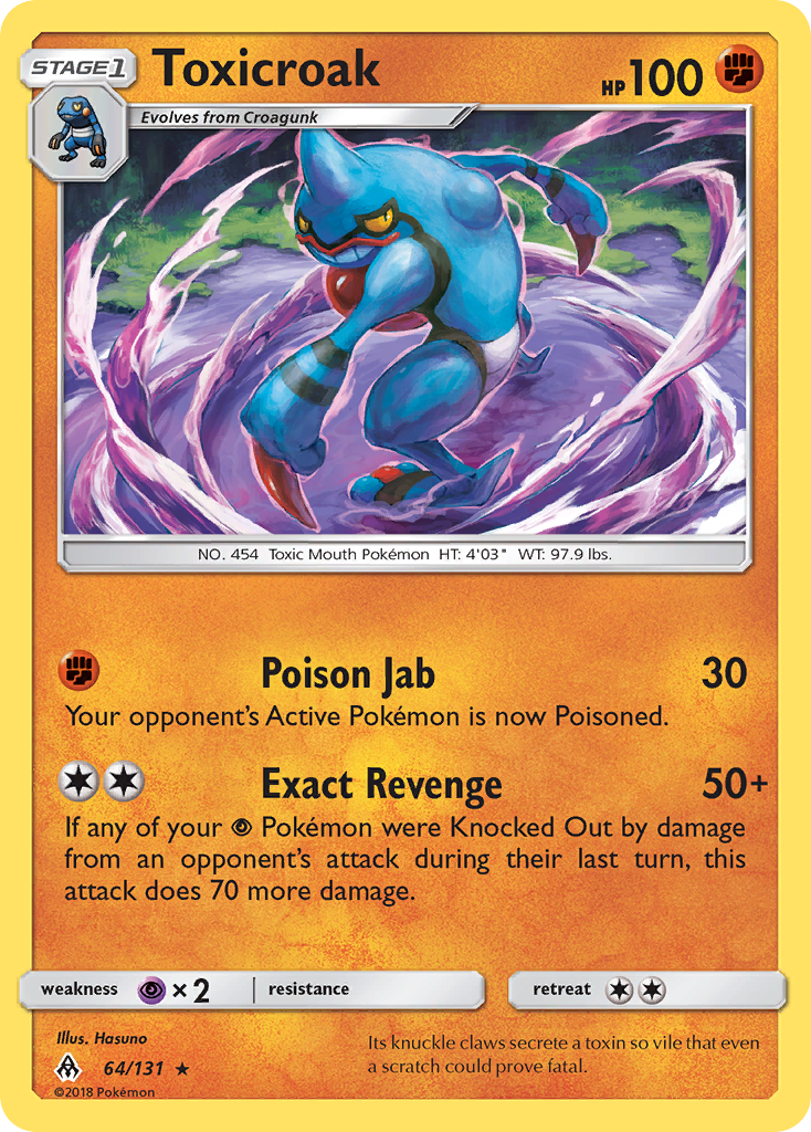 Toxicroak (64/131) [Soleil et Lune : Lumière Interdite]