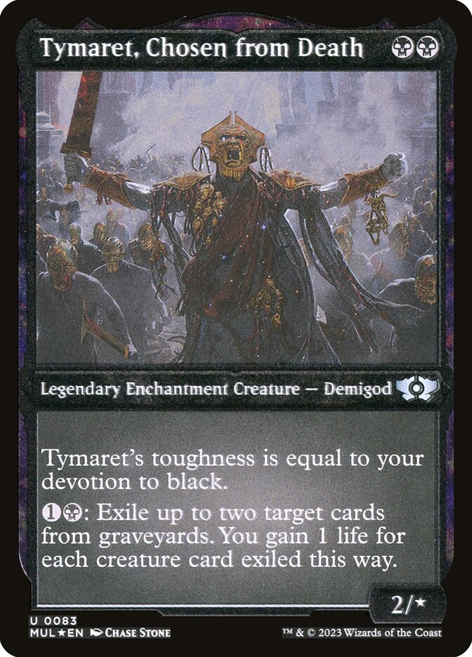 Tymaret, Elegido de la Muerte (Grabado tradicional) [Leyendas del Multiverso]