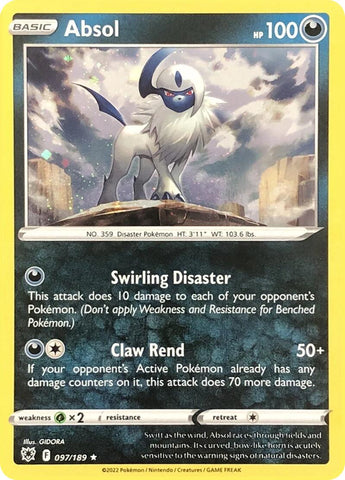Absol (097/189) (Cosmos Holo) [Cartes diverses]