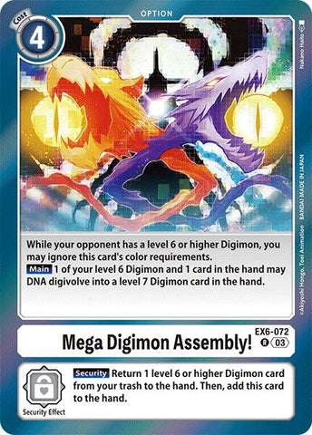 ¡Mega Digimon de reunión! [EX6-072] [Ascensión Infernal]