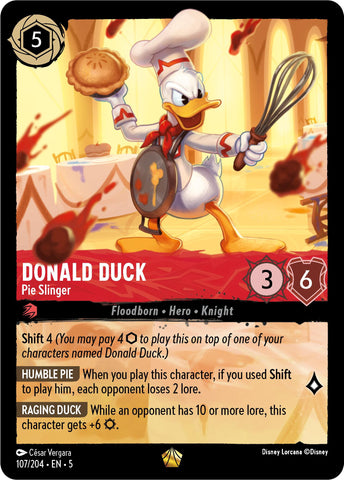 Donald Duck - Lanceur de tartes (107/204) [Cieux Scintillants]
