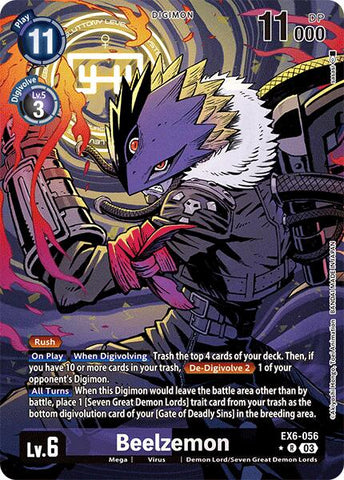 Beelzemon [EX6-056] (Arte Alternativo) [Ascensión Infernal]