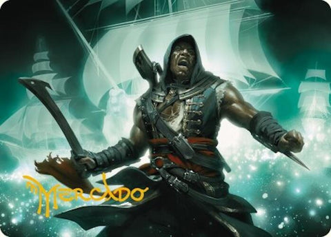 Adewale, briseur de chaînes Carte artistique (Signature estampée or) [Série artistique Assassin's Creed]