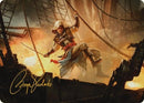 Carte illustrée Edward Kenway (Signature estampée or) [Série d'illustrations Assassin's Creed]