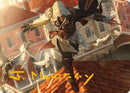 Ezio, Lame de la Vengeance Carte artistique (Signature estampillée or) [Série artistique Assassin's Creed]